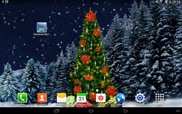 Christmas Tree Live Wallpaper android App screenshot 0